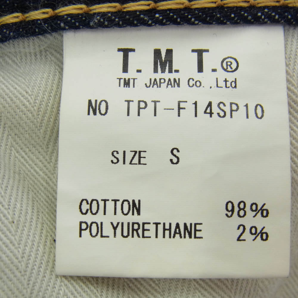 TMT ティーエムティー TPT-F14SP10 STRETCH DENIM SLIM TYPE 606 ストレッチ スリム デニム パンツ インディゴブルー系 S【中古】
