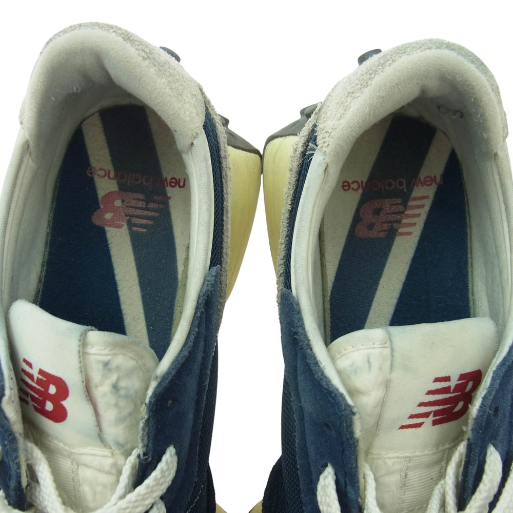 NEW BALANCE ニューバランス U327WRJ スウェード メッシュ ローカット スニーカー ネイビー系 25.5cm【中古】