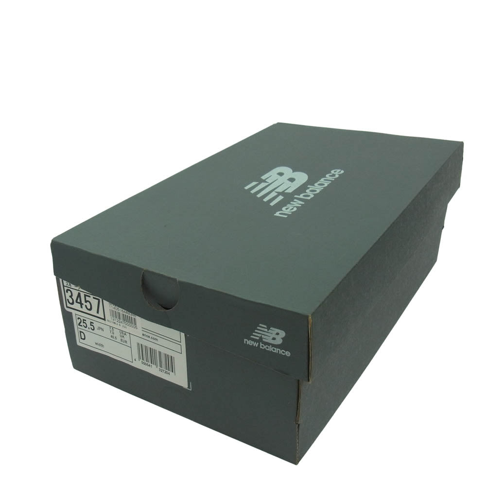 NEW BALANCE ニューバランス U327WRJ スウェード メッシュ ローカット スニーカー ネイビー系 25.5cm【中古】