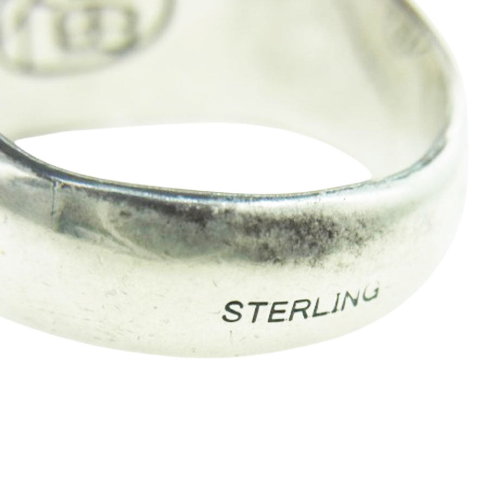 CALEE キャリー ROUND TYPE RING ラウンド タイプ リング シルバー系 20号【中古】