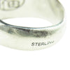 CALEE キャリー ROUND TYPE RING ラウンド タイプ リング シルバー系 20号【中古】