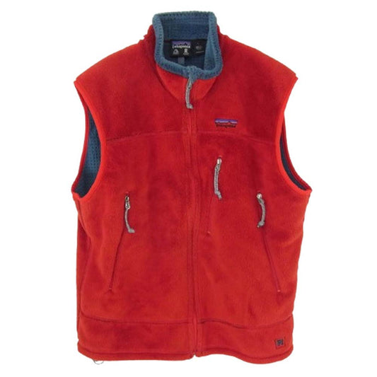 patagonia パタゴニア 01AW 36200 01年 USA製 R4 レギュレーター フリース ジップ ベスト レッド系 L【中古】