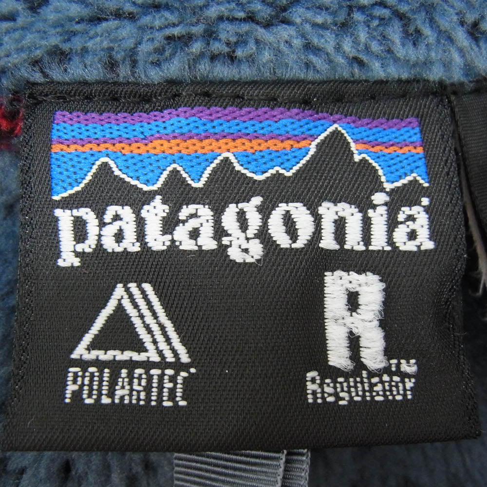 patagonia パタゴニア 01AW 36200 01年 USA製 R4 レギュレーター フリース ジップ ベスト レッド系 L【中古】