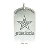 CHROME HEARTS クロムハーツ（原本無） D TAG LRG LT リップアンドタン スター ラージ ドッグタグ ペンダントトップ シルバー系【中古】