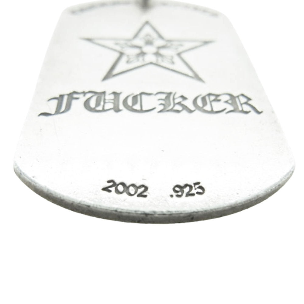 CHROME HEARTS クロムハーツ（原本無） D TAG LRG LT リップアンドタン スター ラージ ドッグタグ ペンダントトップ シルバー系【中古】