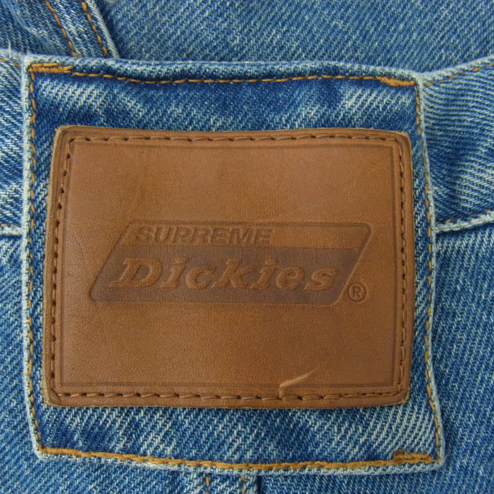 Supreme シュプリーム 23AW Dickies ディッキーズ Double Knee Baggy Jean ダブルニー バギー ジーンズ デニムパンツ インディゴブルー系 32【中古】