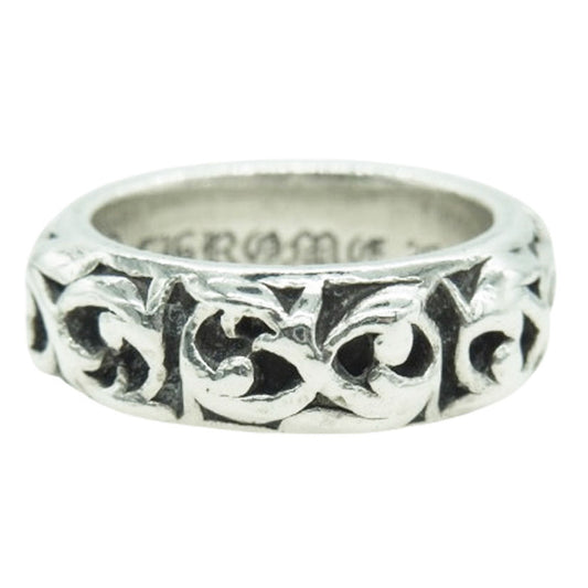 CHROME HEARTS クロムハーツ（原本無） ETRNITY VINE BAND エタニティ ヴァイン バンド リング シルバー系 16.5号【中古】