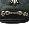 CHROME HEARTS クロムハーツ（原本無） スモールCHクロス クロスボール スクロールラベル シガレットケース レザー ポーチ ブラック ブラック系【中古】