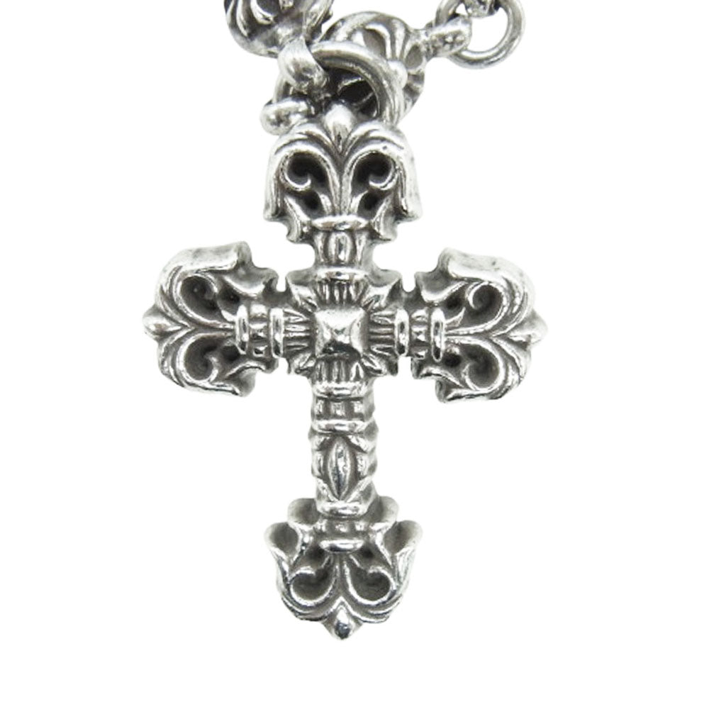 CHROME HEARTS クロムハーツ（原本無） #1 CROSS BALL CHN FILIG CRS クロスボールチェーン フィリグリークロスXS 20インチ ネックレス シルバー系【中古】