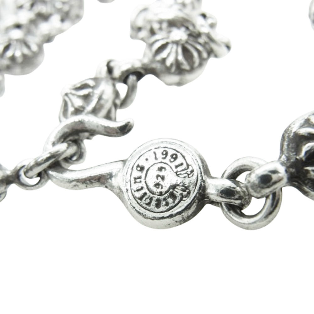 CHROME HEARTS クロムハーツ（原本無） #1 CROSS BALL CHN FILIG CRS クロスボールチェーン フィリグリークロスXS 20インチ ネックレス シルバー系【中古】