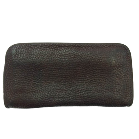 土屋鞄 トーンオイル ヌメ クッション ファスナー 長財布 ブラウン系【中古】