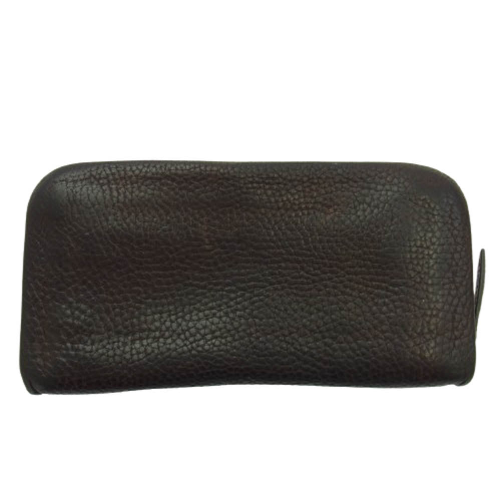 土屋鞄 トーンオイル ヌメ クッション ファスナー 長財布 ブラウン系【中古】