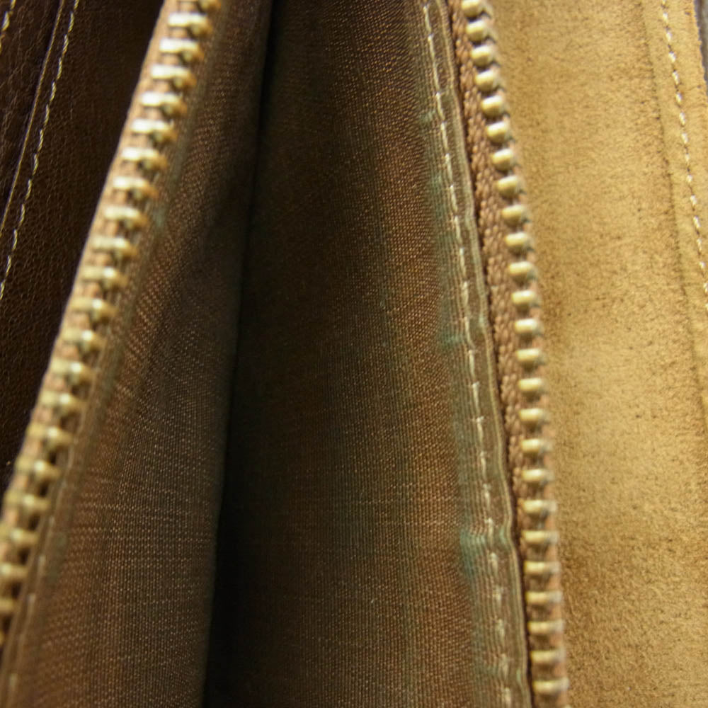 土屋鞄 トーンオイル ヌメ クッション ファスナー 長財布 ブラウン系【中古】