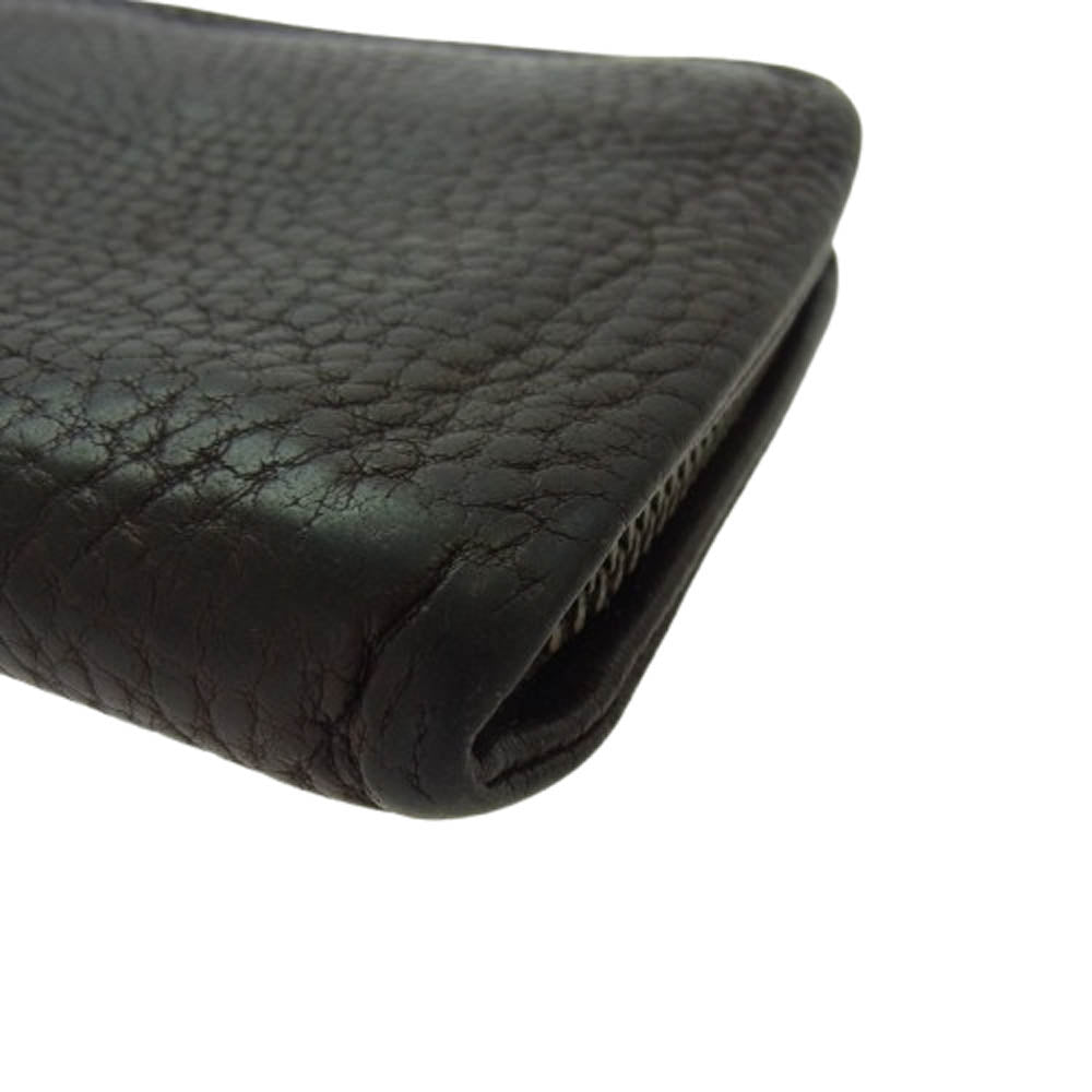 土屋鞄 トーンオイル ヌメ クッション ファスナー 長財布 ブラウン系【中古】