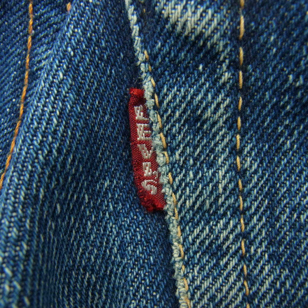 Levi's リーバイス ヴィンテージ オリジナル 60s 501XX パッチ無し ボタン裏刻印W センターループ デニム パンツ インディゴブルー系 W31インチ程度【中古】