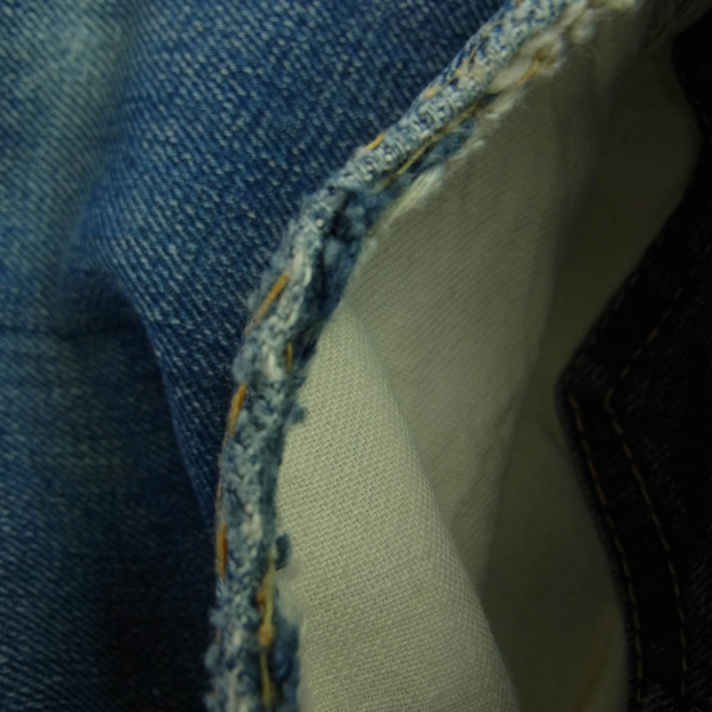 Levi's リーバイス ヴィンテージ オリジナル 60s 501XX パッチ無し ボタン裏刻印W センターループ デニム パンツ インディゴブルー系 W31インチ程度【中古】