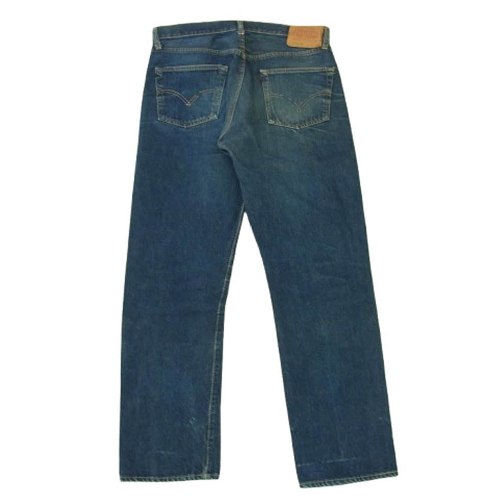 Levi's リーバイス ヴィンテージ オリジナル 60s 501XX ギャラ無し紙パッチ 不均等V センターループ W34表記 デニム パンツ インディゴブルー系 W34【中古】