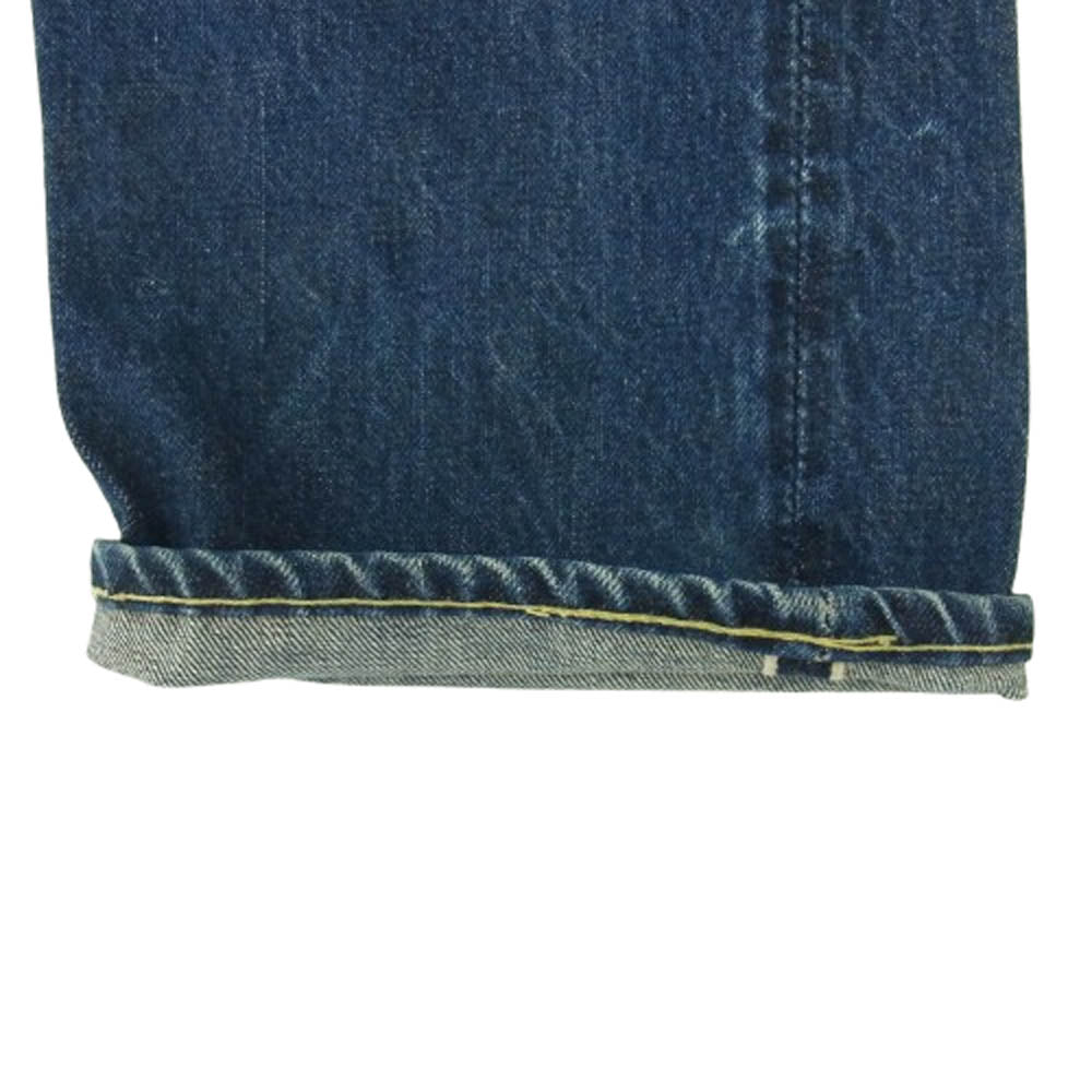 Levi's リーバイス ヴィンテージ オリジナル 60s 501XX ギャラ無し紙パッチ 不均等V センターループ W34表記 デニム パンツ インディゴブルー系 W34【中古】