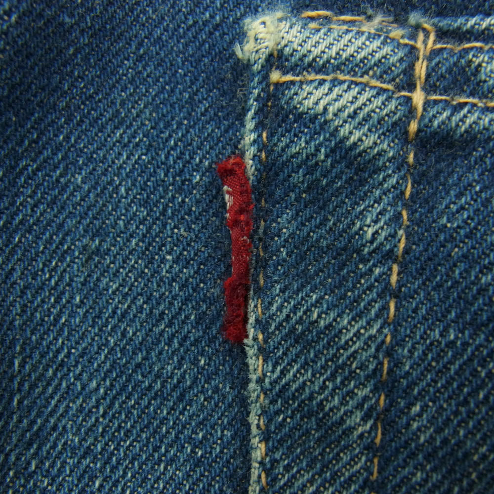 Levi's リーバイス ヴィンテージ オリジナル 60s 501XX ギャラ無し紙パッチ 不均等V センターループ W34表記 デニム パンツ インディゴブルー系 W34【中古】