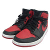NIKE ナイキ 554724-074 Air Jordan 1 Mid エアジョーダン1 ミッド ブレッド スニーカー レッド系 ブラック系 27cm【中古】