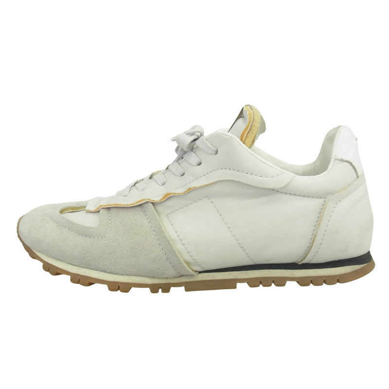 MAISON MARGIELA メゾンマルジェラ S37WS0579 22ライン RETRO RUNNER レトロランナー ローカット スニーカー ホワイト系 42.5【中古】