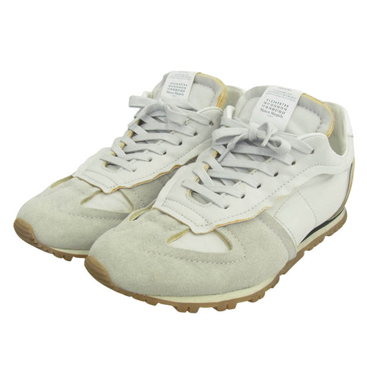 MAISON MARGIELA メゾンマルジェラ S37WS0579 22ライン RETRO RUNNER レトロランナー ローカット スニーカー ホワイト系 42.5【中古】