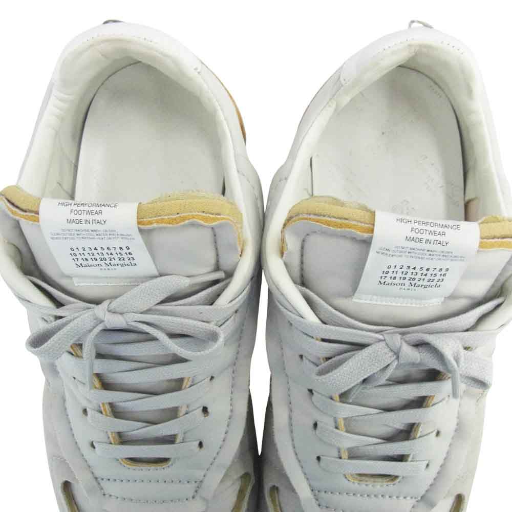 MAISON MARGIELA メゾンマルジェラ S37WS0579 22ライン RETRO RUNNER レトロランナー ローカット スニーカー ホワイト系 42.5【中古】