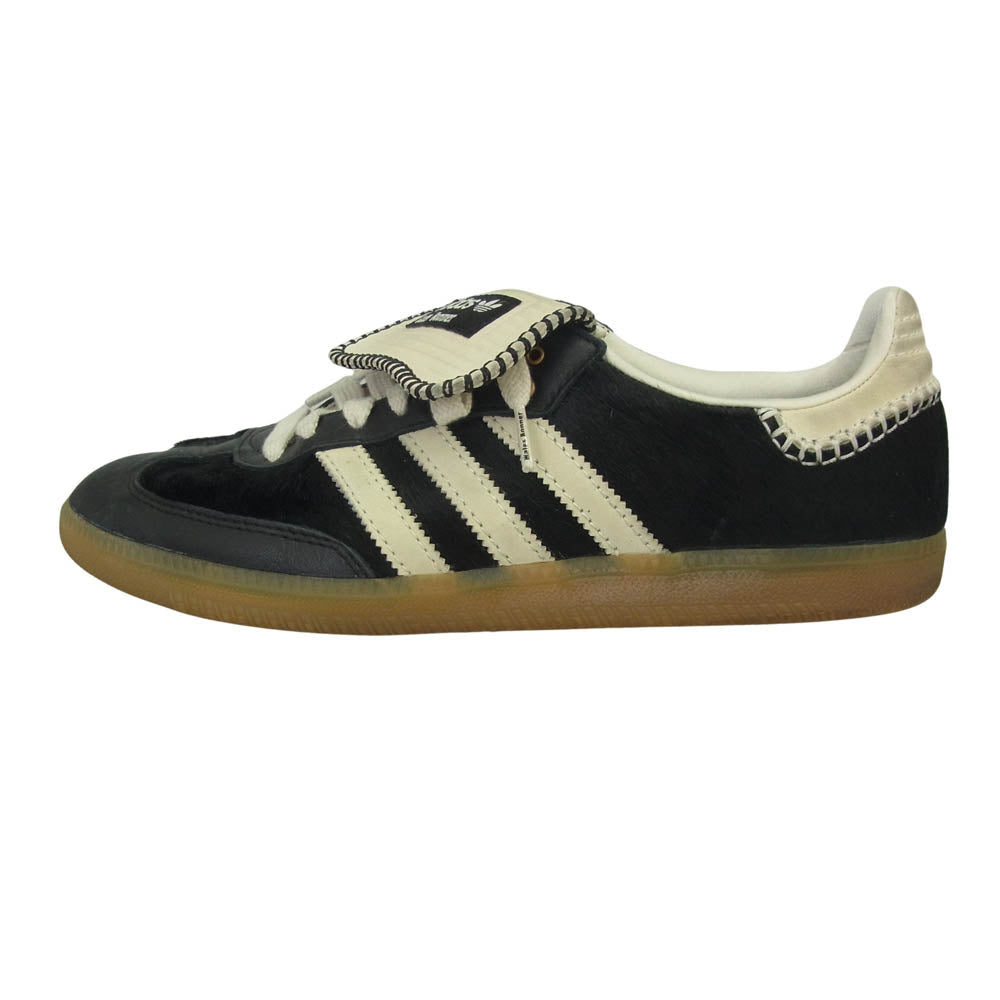 adidas アディダス IE0580 × WALES BONNER ウェールズボナー Samba Pony Tonal Low サンバ ハラコ ローカットスニーカー ブラック系 27.5cm【中古】