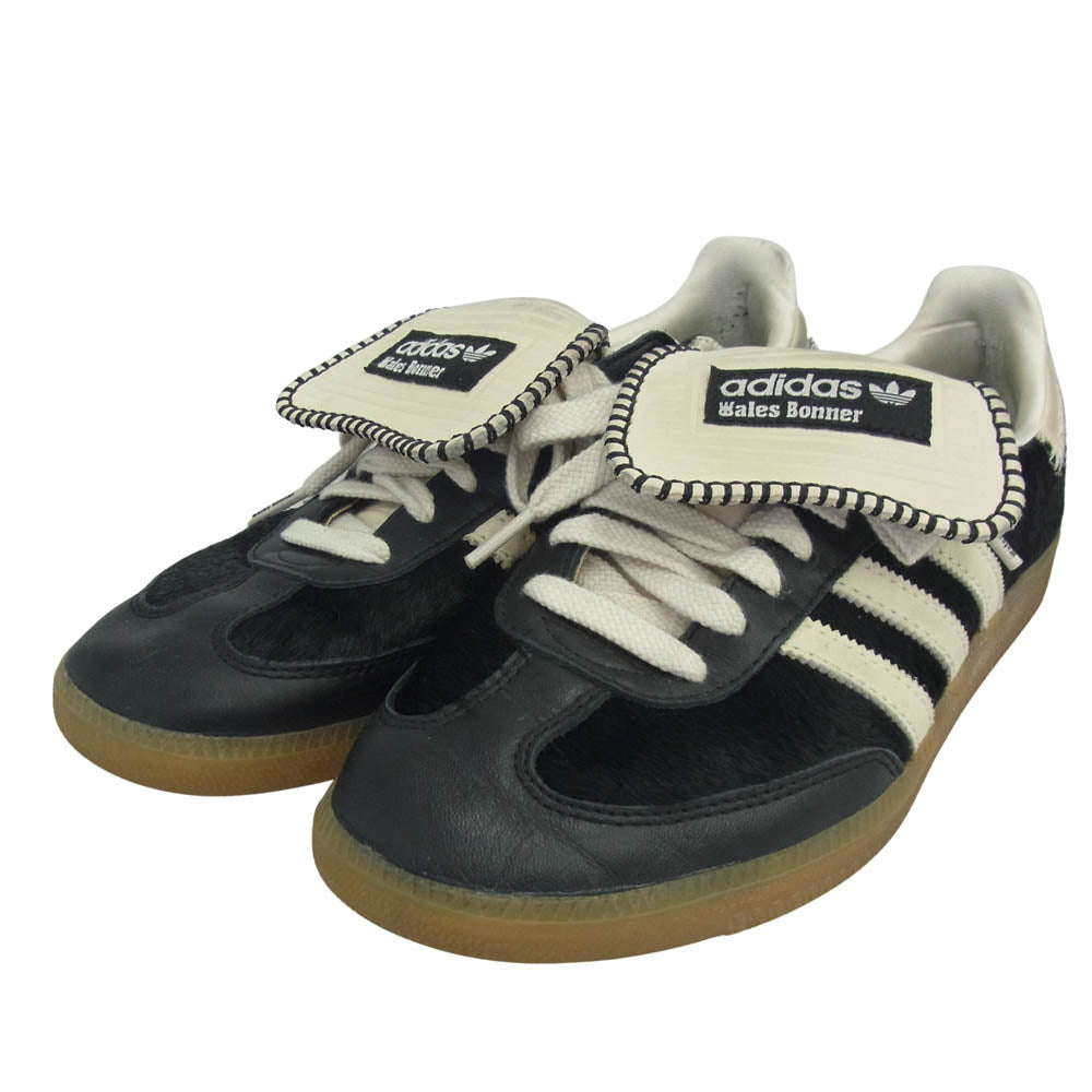 adidas アディダス IE0580 × WALES BONNER ウェールズボナー Samba Pony Tonal Low サンバ ハラコ ローカットスニーカー ブラック系 27.5cm【中古】