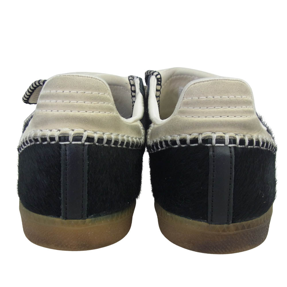 adidas アディダス IE0580 × WALES BONNER ウェールズボナー Samba Pony Tonal Low サンバ ハラコ ローカットスニーカー ブラック系 27.5cm【中古】