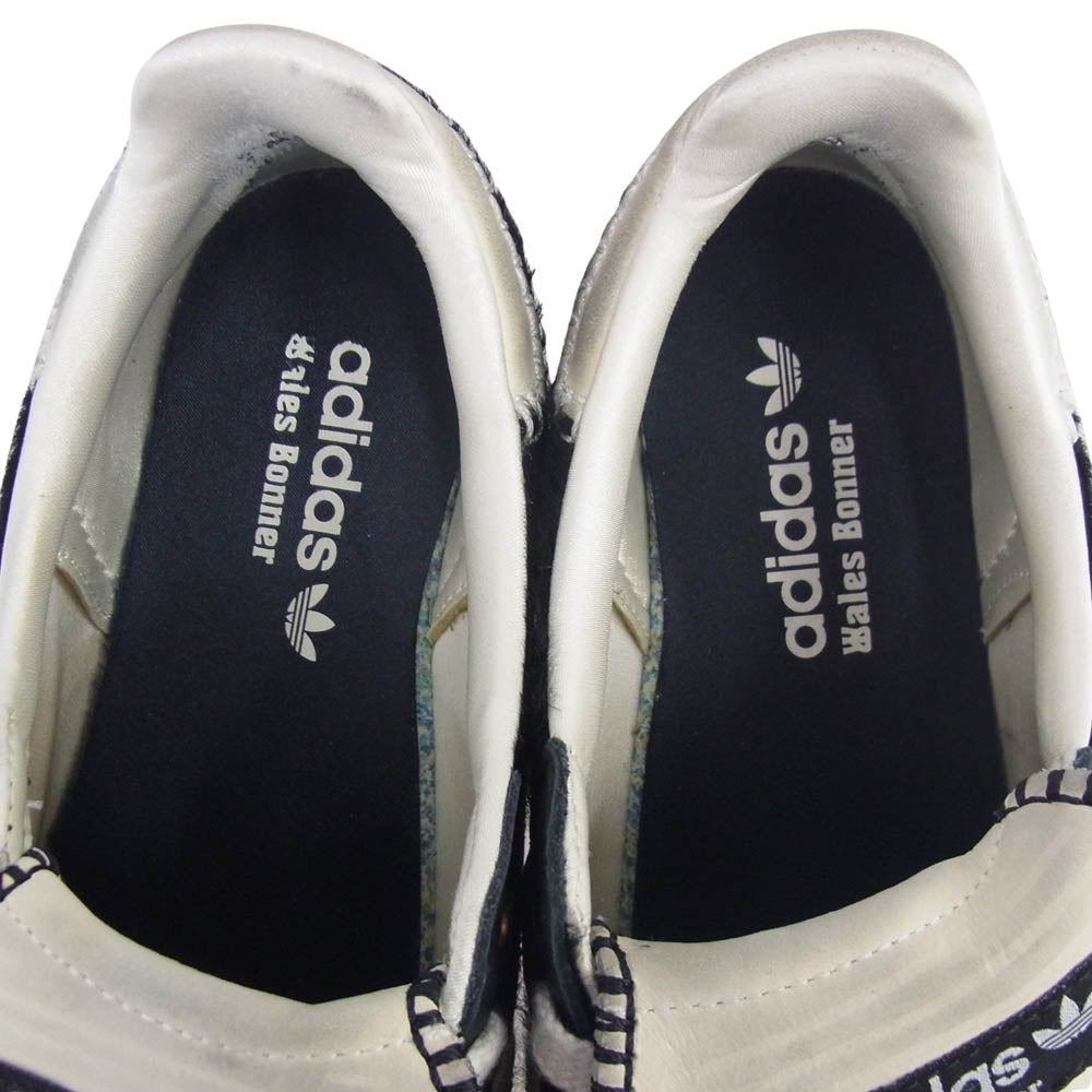 adidas アディダス IE0580 × WALES BONNER ウェールズボナー Samba Pony Tonal Low サンバ ハラコ ローカットスニーカー ブラック系 27.5cm【中古】