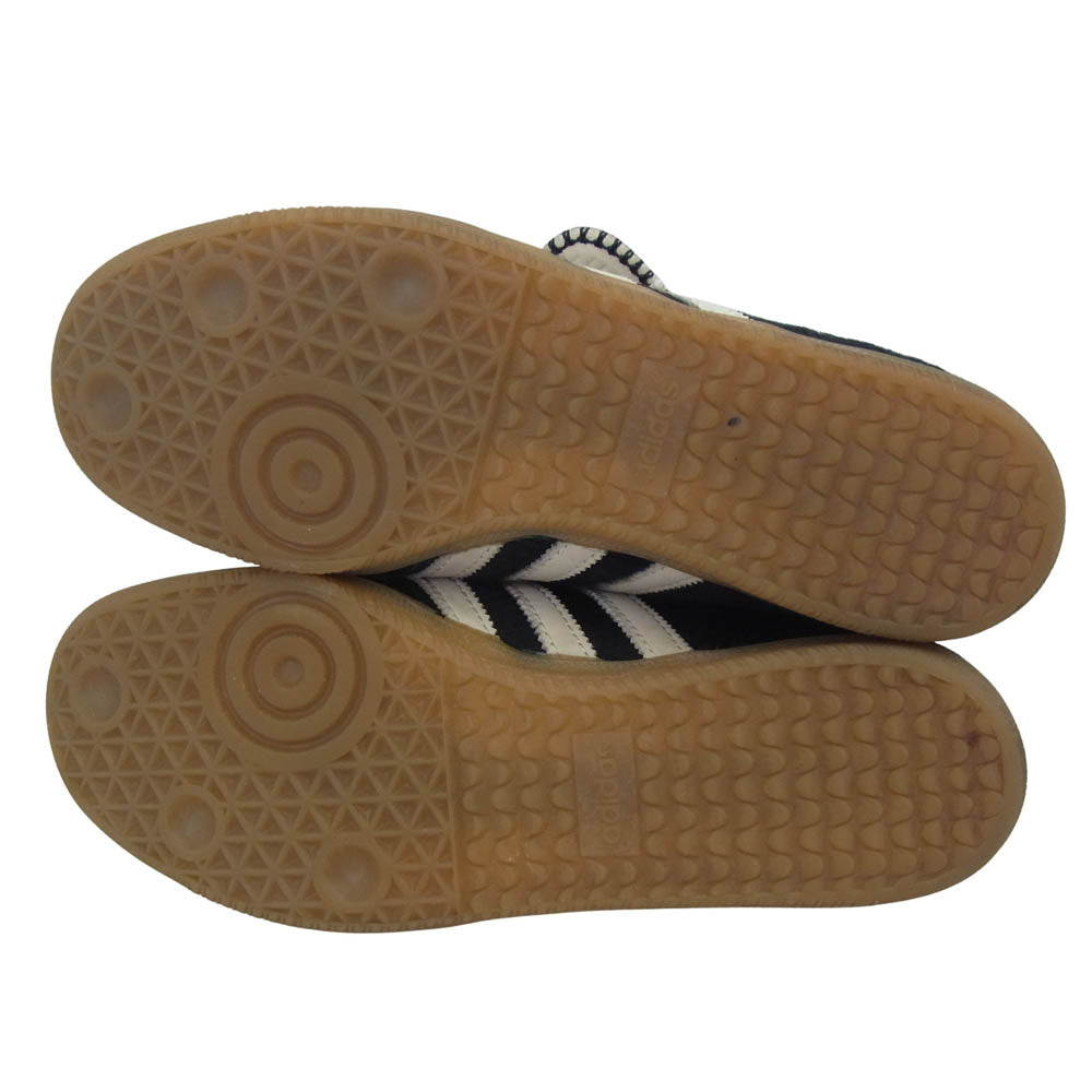 adidas アディダス IE0580 × WALES BONNER ウェールズボナー Samba Pony Tonal Low サンバ ハラコ ローカットスニーカー ブラック系 27.5cm【中古】
