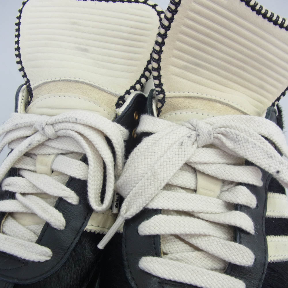 adidas アディダス IE0580 × WALES BONNER ウェールズボナー Samba Pony Tonal Low サンバ ハラコ ローカットスニーカー ブラック系 27.5cm【中古】