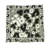 PORTER CLASSIC ポータークラシック CLASSIC ONES SILK SCARF LOVE ラブ シルク スカーフ ブラック系 グレー系【中古】