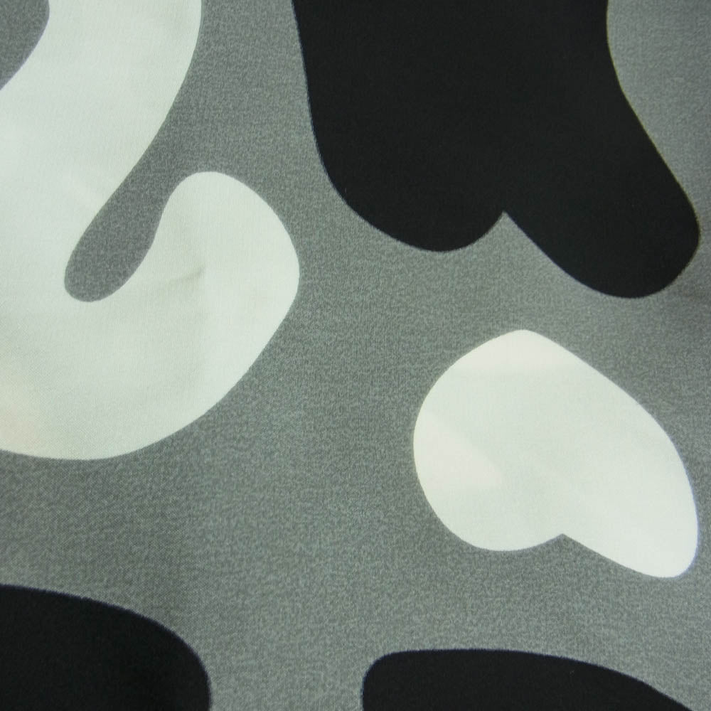 PORTER CLASSIC ポータークラシック CLASSIC ONES SILK SCARF LOVE ラブ シルク スカーフ ブラック系 グレー系【中古】