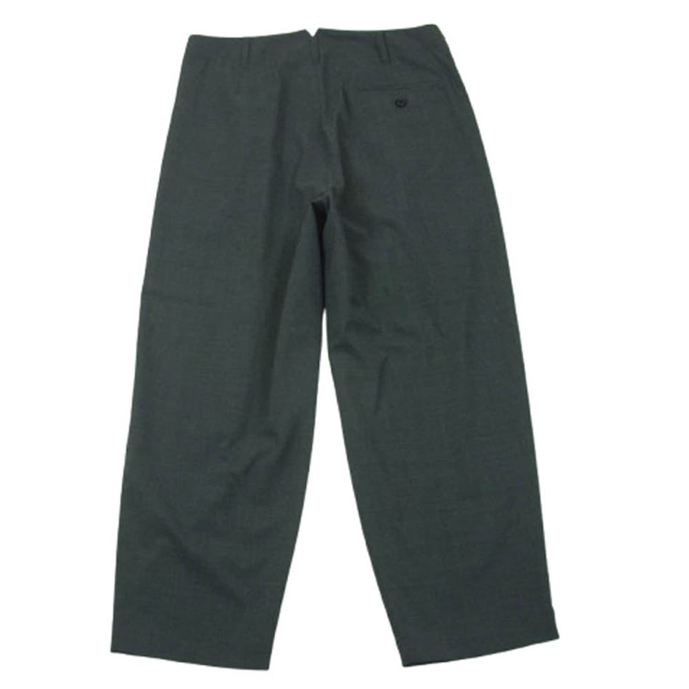 Traditional Weatherwear トラディショナルウェザーウェア G221OSFPT0201ET ウール タック トラウザー ワイド テーパード スラックス パンツ グレー系 L【中古】