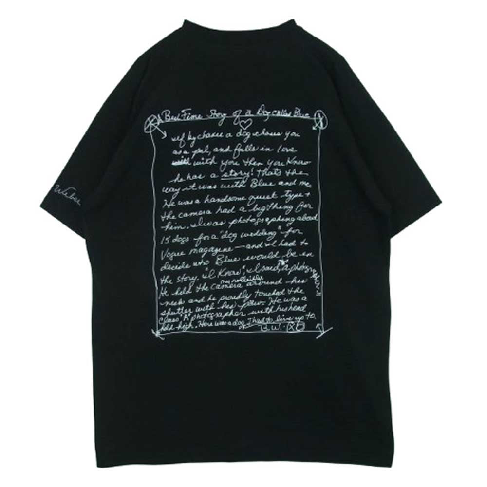 ビオトープ BOM-70220-A Bruce Weber ブルース・ウェーバー別注 10C Photo T-shirts ドッグ フォトプリント 半袖 Tシャツ ブラック系 XXL【中古】