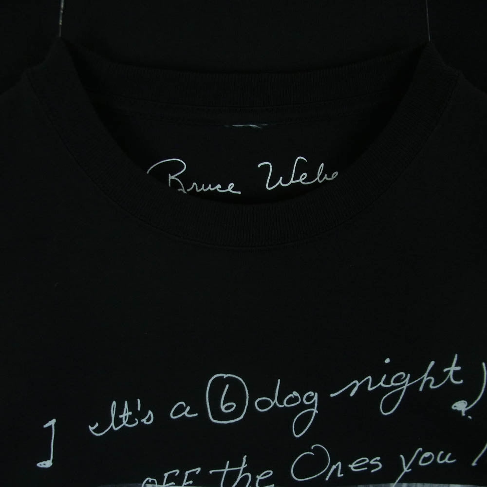 ビオトープ BOM-70220-A Bruce Weber ブルース・ウェーバー別注 10C Photo T-shirts ドッグ フォトプリント 半袖 Tシャツ ブラック系 XXL【中古】