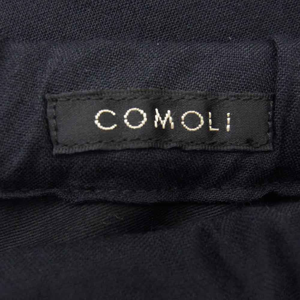 COMOLI コモリ 24SS Z01-03016 ウールニータックパンツ ダークネイビー系 3【中古】