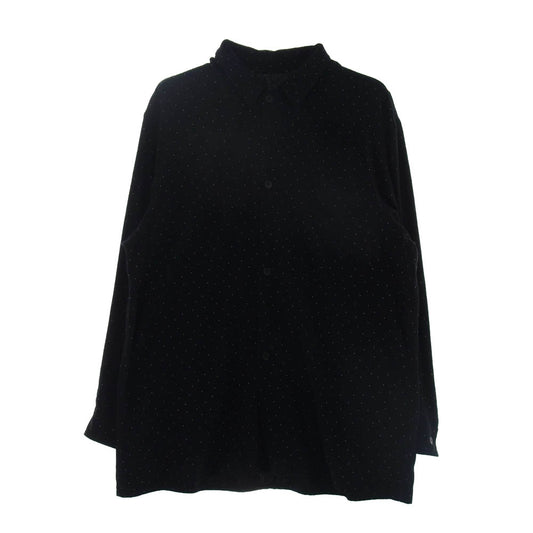 COMOLI コモリ 24SS Z01-01029 シルクノイルドット シャツ ジャケット ブラック系 XL【中古】