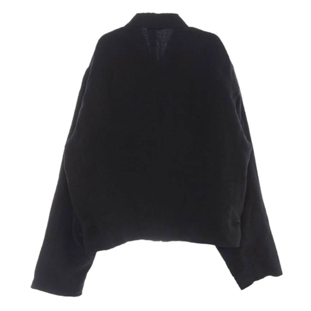 COMOLI コモリ 24SS Z01-01007 カナパ ジップ ショート ジャケット ブラック系 3【中古】