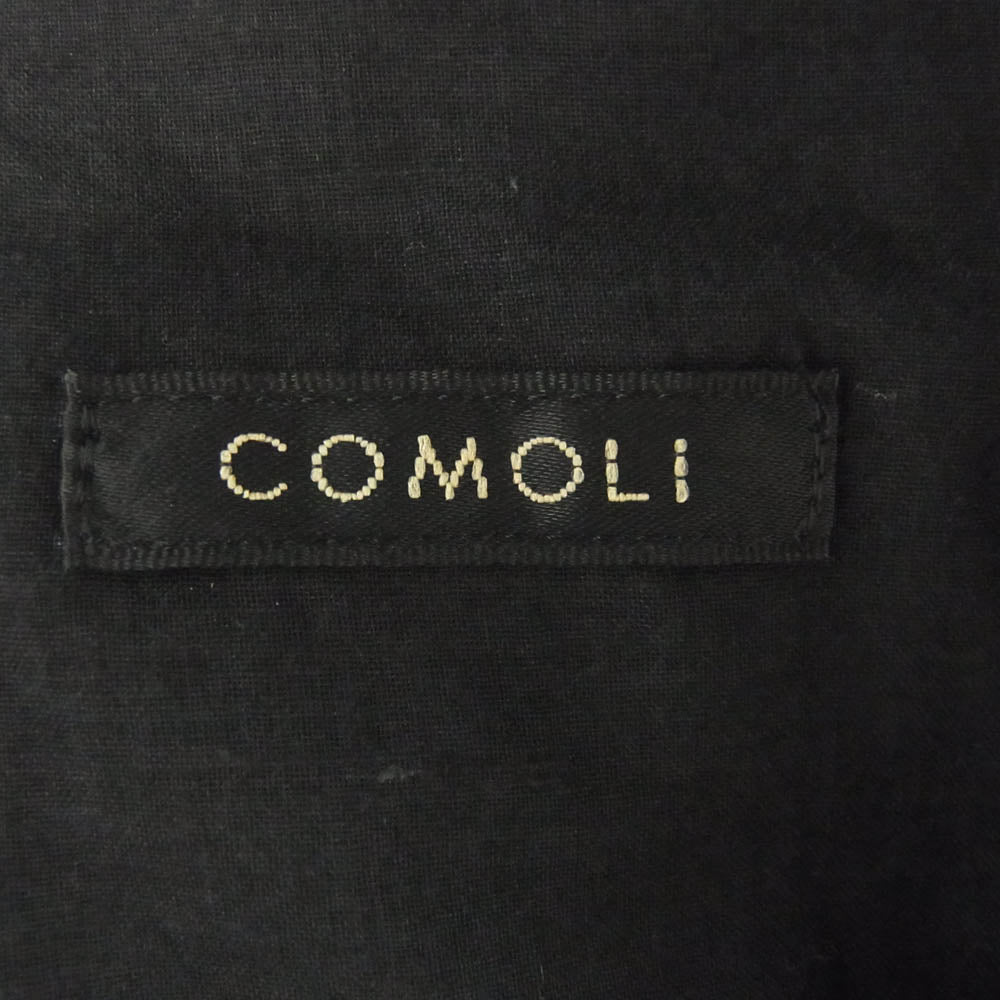 COMOLI コモリ 24SS Z01-01007 カナパ ジップ ショート ジャケット ブラック系 3【中古】