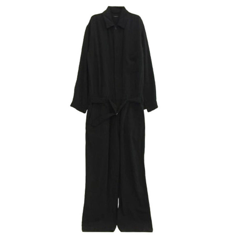 COMOLI コモリ 24SS Z01-01012 シルクネップ オールインワン ツナギ ブラック系 L【中古】