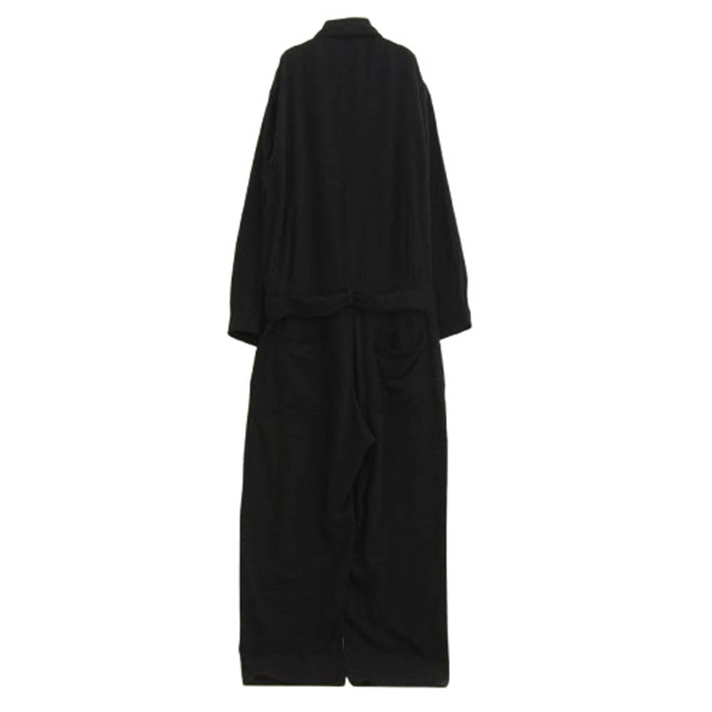 COMOLI コモリ 24SS Z01-01012 シルクネップ オールインワン ツナギ ブラック系 L【中古】