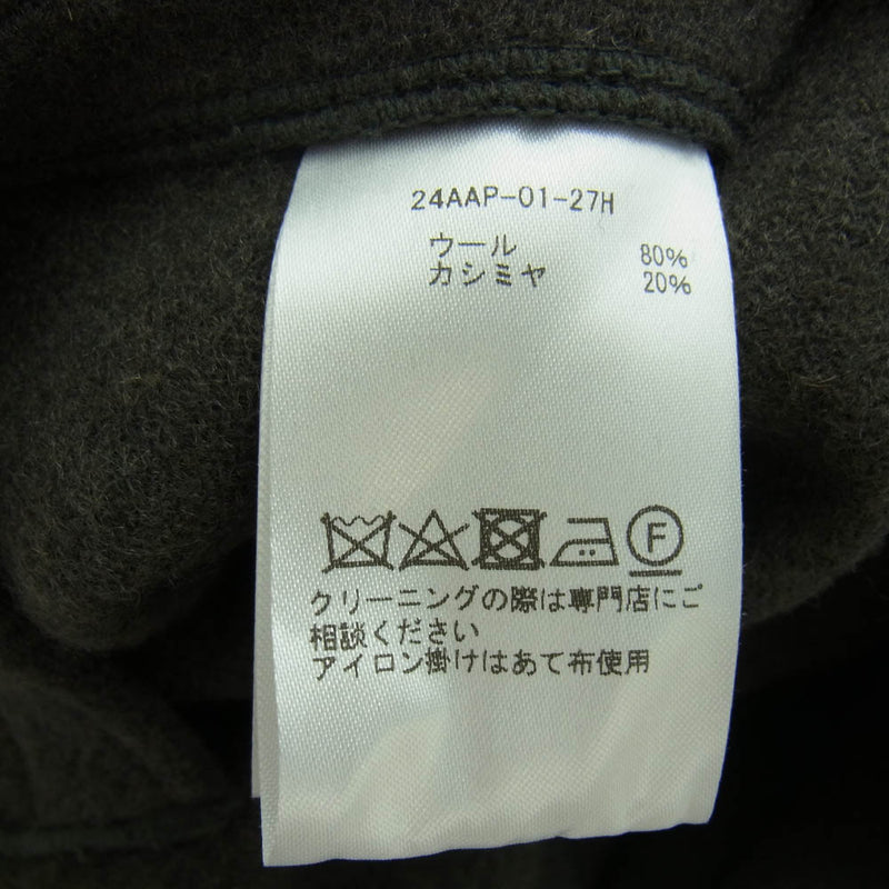 A.PRESSE アプレッセ 24AW 24AAP-01-27H Cashmere Blend Work Jacket