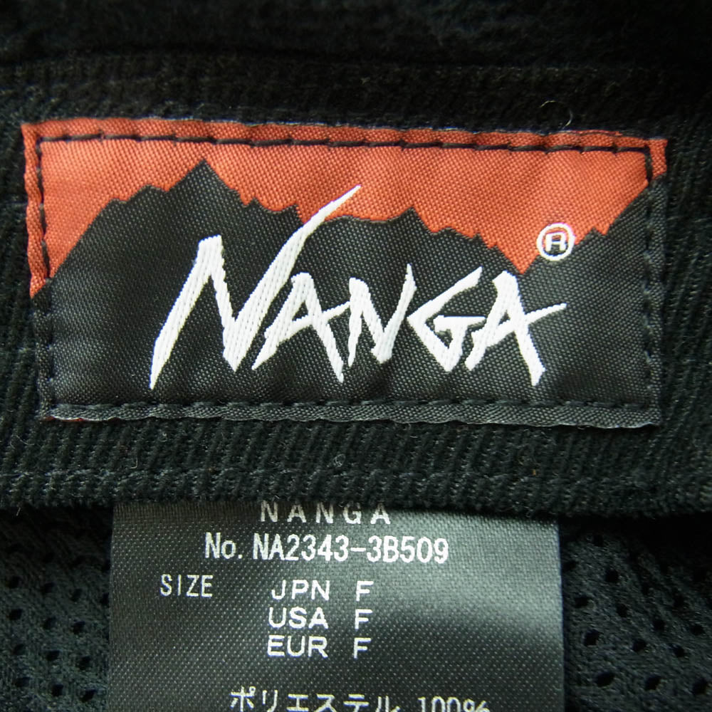 NANGA ナンガ NA2343-3B509 POLARTEC EAR FLAP CAP ポーラテック イヤー フラップ キャップ ブラック系【中古】