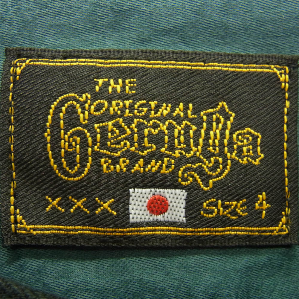 GERUGA ゲルガ GR-S-154 SKULL BAND COLLAR SHIRTS スカル バンド カラー 長袖 シャツ ブラック系 4【中古】