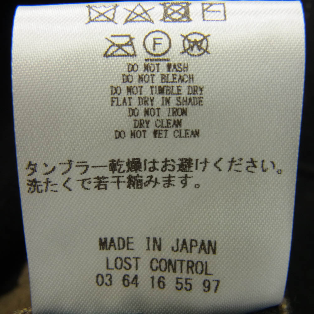 LOST CONTROL ロストコントロール L22A3-4017 WW1 P-Coat ウール ピーコート ブラック系 40【中古】