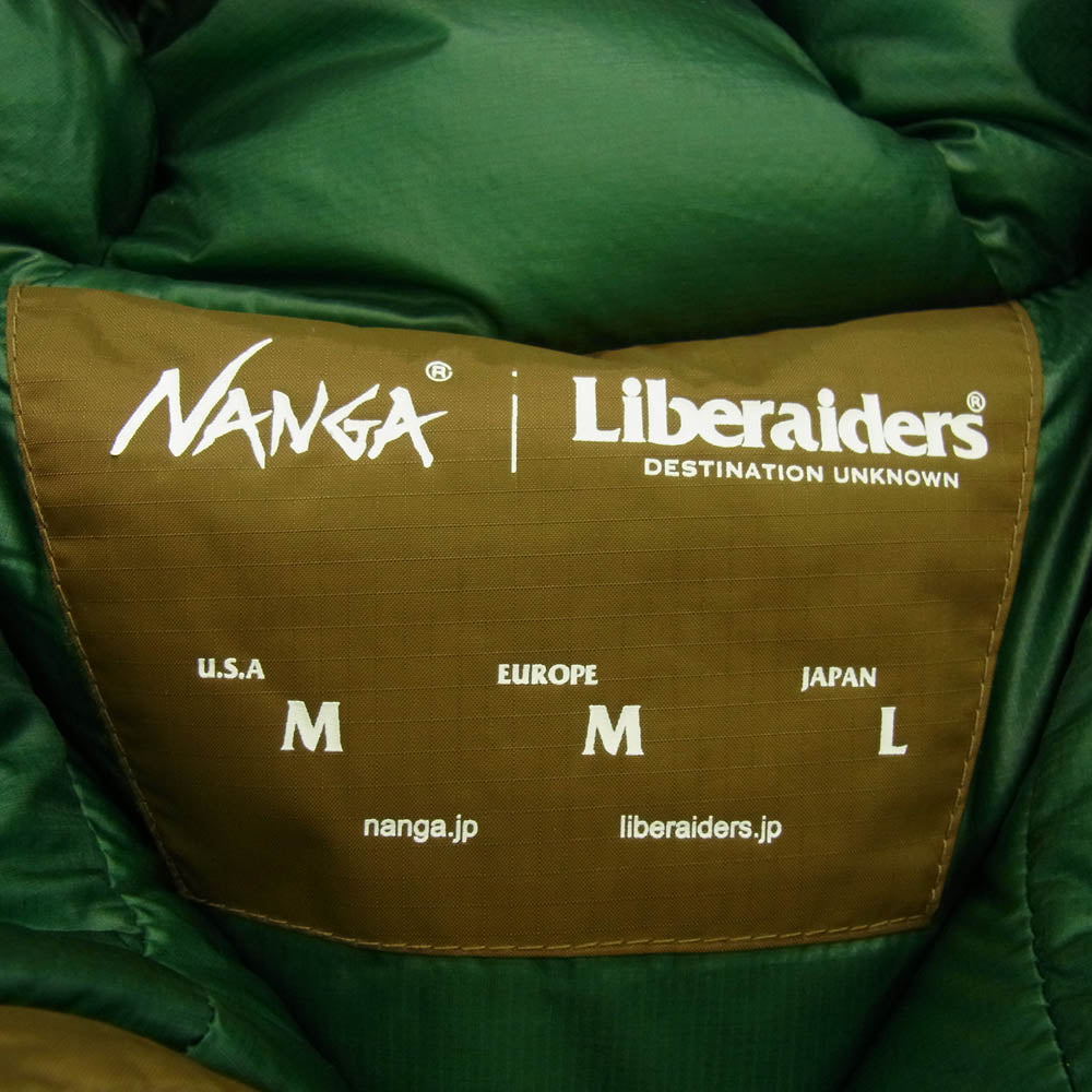 リベイダース 740012308 X NANGA AURORA UTILITY DOWN JACKET ナンガ 別注 オーロラ ダウン ジャケット カーキ系 L【中古】