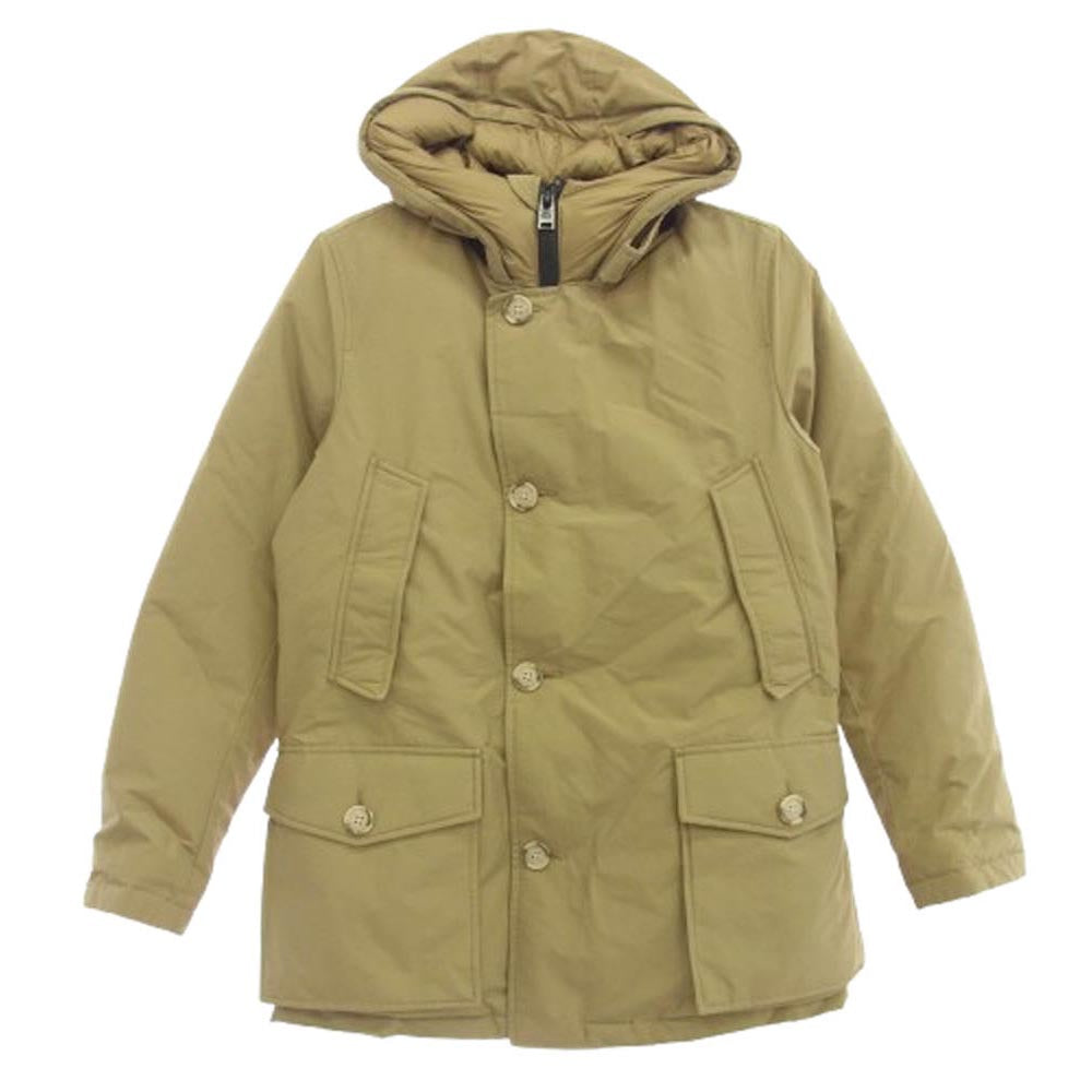 WOOLRICH ウールリッチ WOOU0727 NEW ARCTIC PARKA ニュー アークティックパーカ フーデッド ダウンジャケット ベージュ系 S【極上美品】【中古】